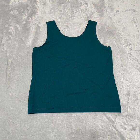 Chicos Tops Womens 2 Large Red Green Floral Silk Nylon Buttons Lot of 2 - Picture 12 of 13